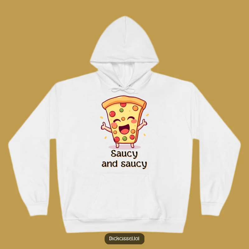 Funny Pizza Wink Hoodie: Stay Cozy with this Cheesy and Humorous Apparel