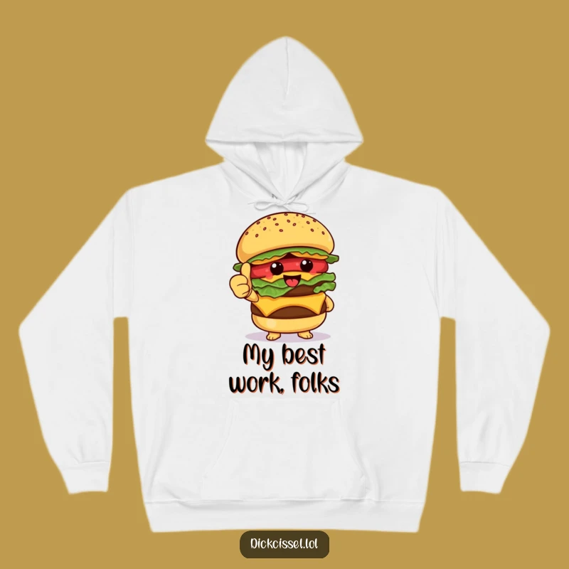 Funny Burger Thumbs Up Hoodie: Cozy Foodie Comfort, Ultimate Funny Gift