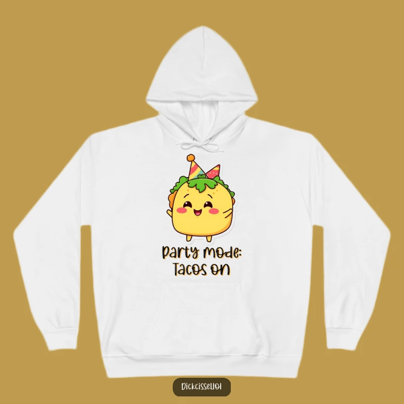 Funny Taco Party Hoodie: Cozy Celebration Sweatshirt - Warm Funny Gift
