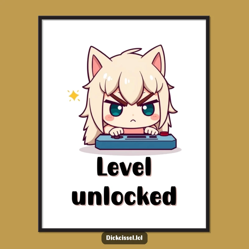 Free Printable Wall Art: Intense Gamer Character Focused, Hilarious Gaming Decor Download