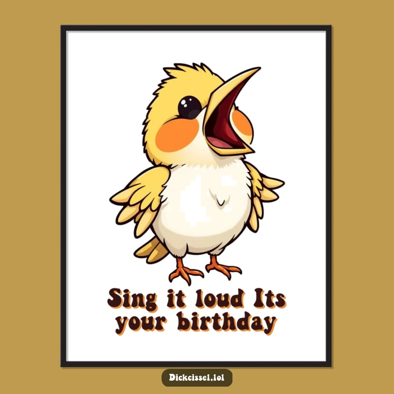 Free Printable Wall Art: Opera Bird for a Funny, Dramatic Decor Download