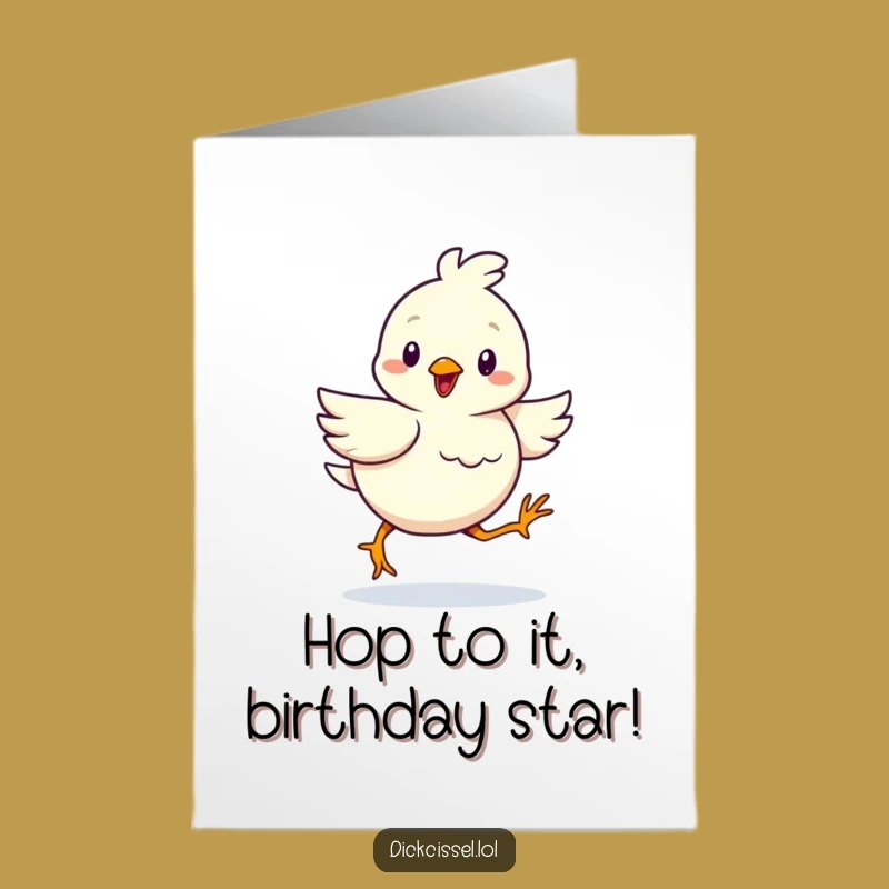 Free Printable Birthday Card: Determined Bird Waddle, Hilarious Downloadable Gift
