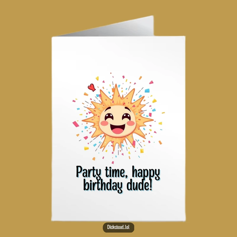 Free Printable Birthday Card: Explosive Confetti Fun, Humorous Downloadable Gift