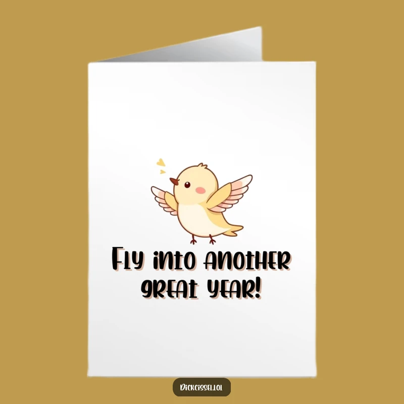 Free Printable Birthday Card: Happy Chirping Bird Design for a Joyful, Funny Downloadable Gift