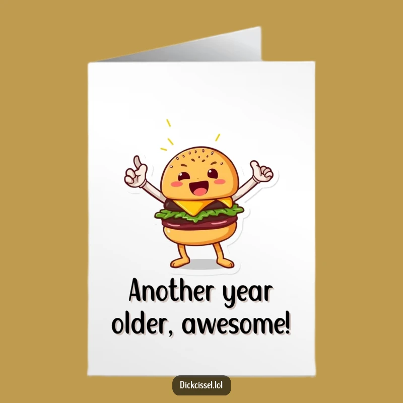 Free Printable Funny Birthday Card Hero Burger, Downloadable Gift for a Super Celebration