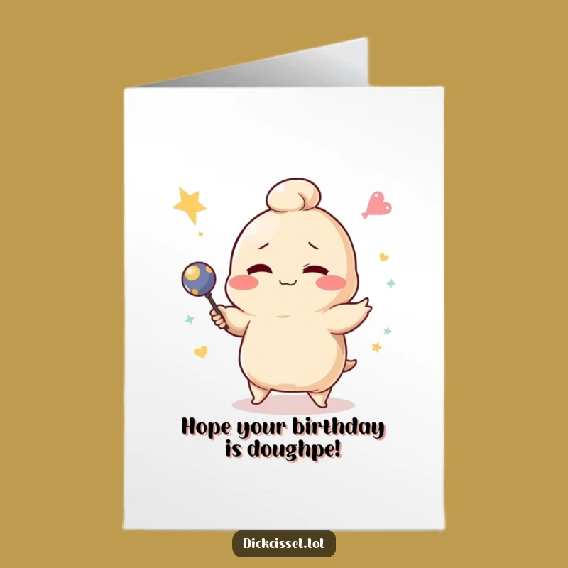 Free Printable Funny Dumpling Birthday Card - Juggling Oops Downloadable Gift