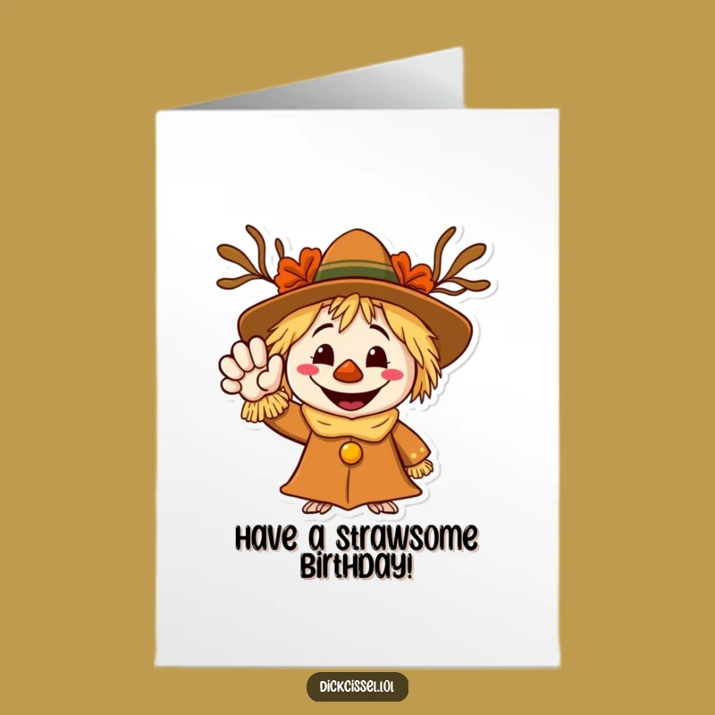 Free Printable Scarecrow Birthday Card - Welcoming Fun Downloadable Gift