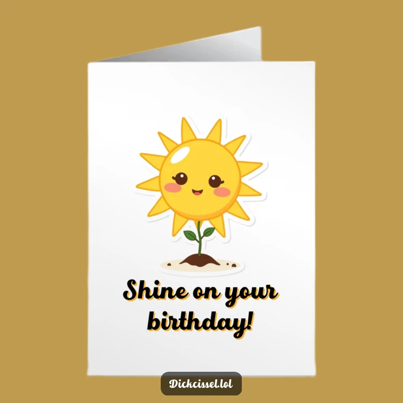 Free Printable Sun Birthday Card: Growing Joy, Bright Downloadable Gift