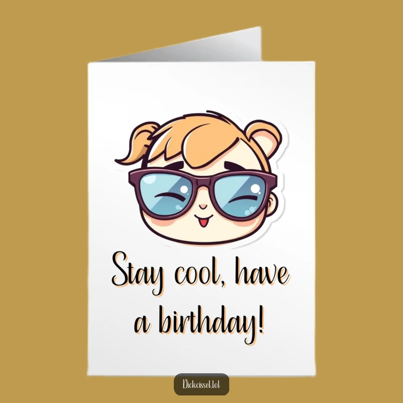 Free Printable Birthday Card: Cool Winking Sunglasses, Funny Downloadable Gift