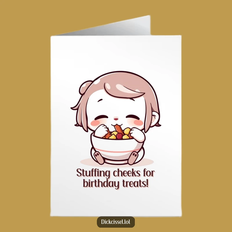 Funny Free Printable Birthday Card: Snack Lover's Delight, Downloadable Treat