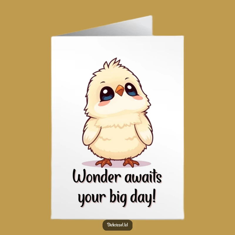Free Printable Birthday Card: Wonder Bird Design for a Funny, Awestruck Downloadable Gift