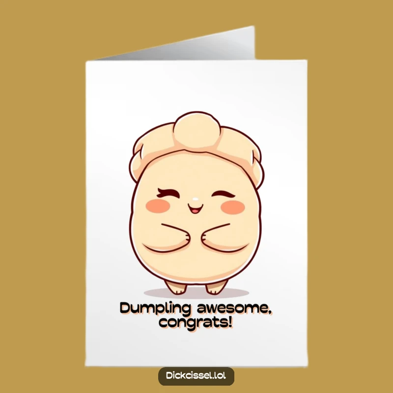 Heartfelt Free Printable Congrats Card: Dumpling Hug for Instant Joy