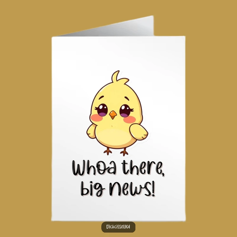 Free Printable Congrats Card: Surprised Bird, Funny Achievement Gift