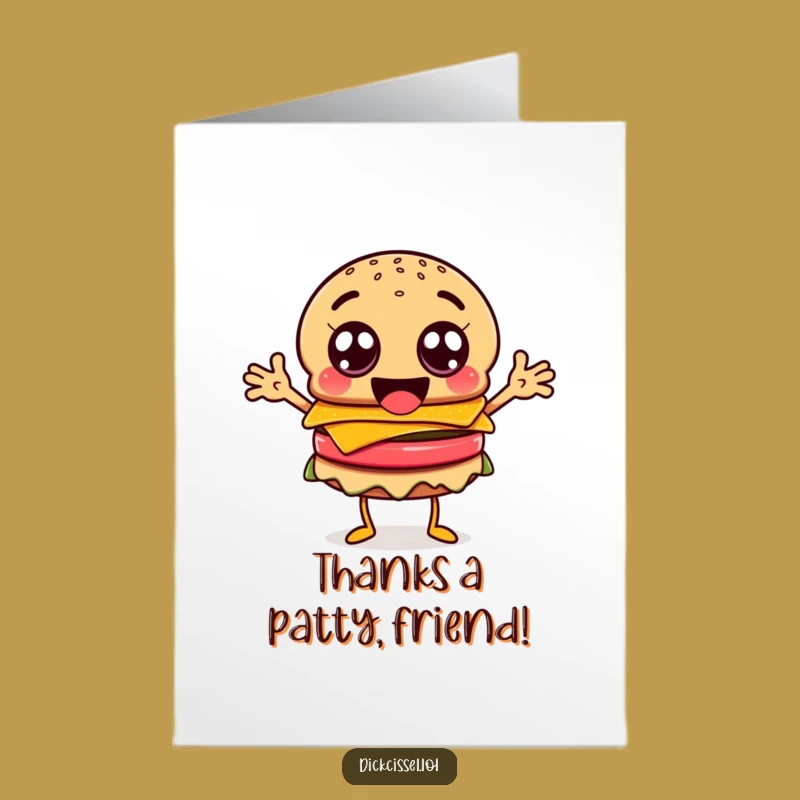 Free Printable Thank You Card: Burger's Googly-Eyed Gratitude Express!