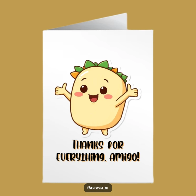 Free Printable Thank You Card: Taco's Warm Welcome - Downloadable Gift