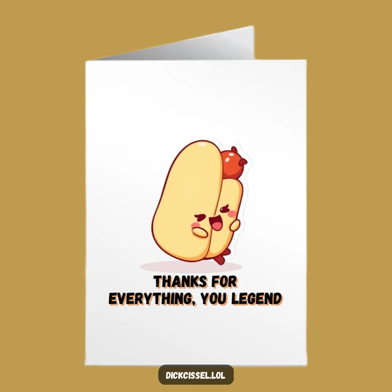 Free Printable Funny Hot Dog Thank You Card - Bun Appreciated Downloadable Gift
