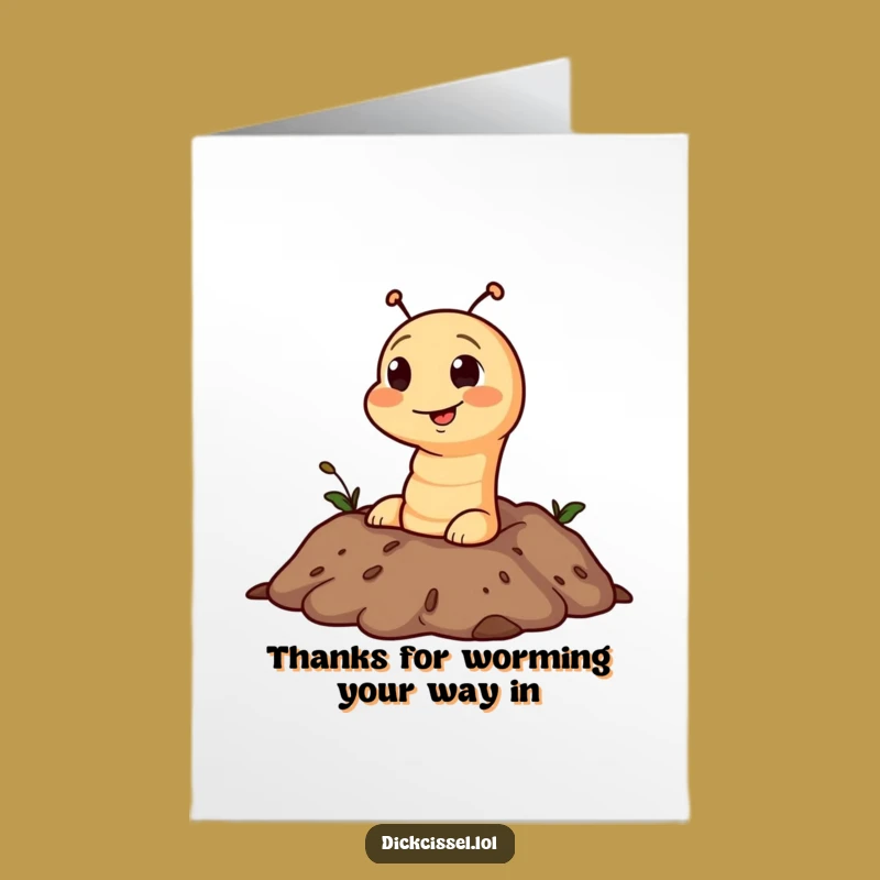 Free Printable Worm Thank You Card - Popping Gratitude Downloadable