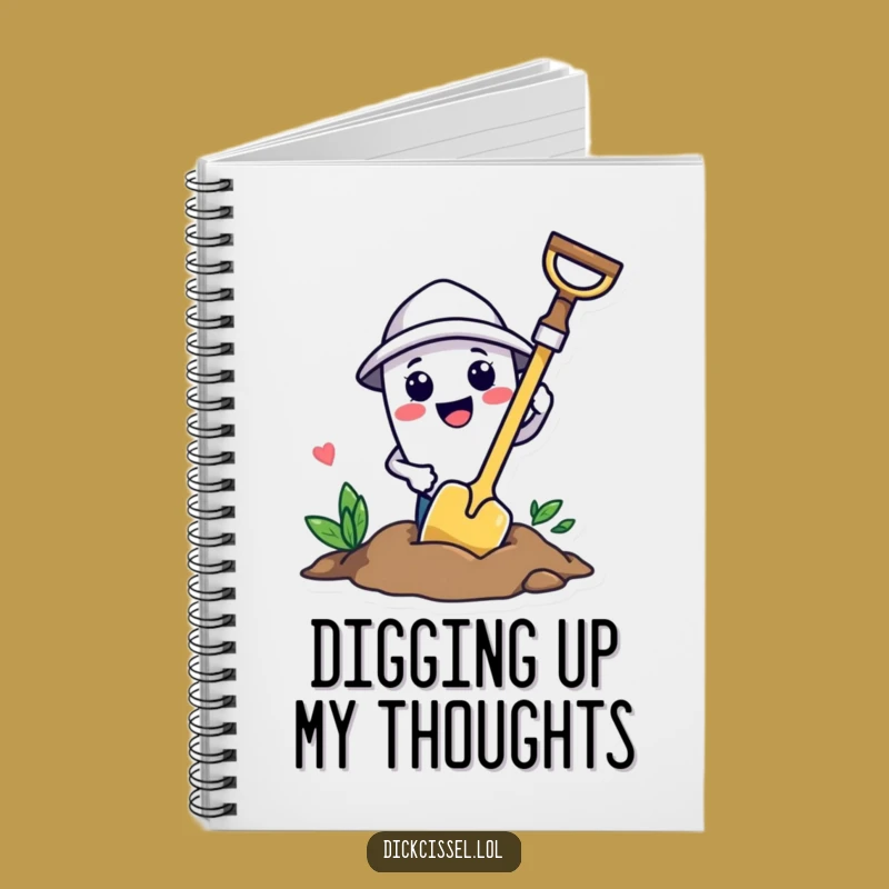 Funny Trowel Digging Notebook - Gardener's Planting Journal Gift