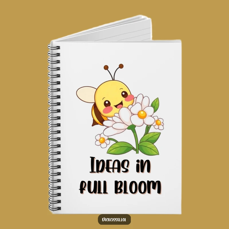 Funny Bee Flower Buzz Notebook - Jot Down Ideas with Hilarious, Inspiring Flair