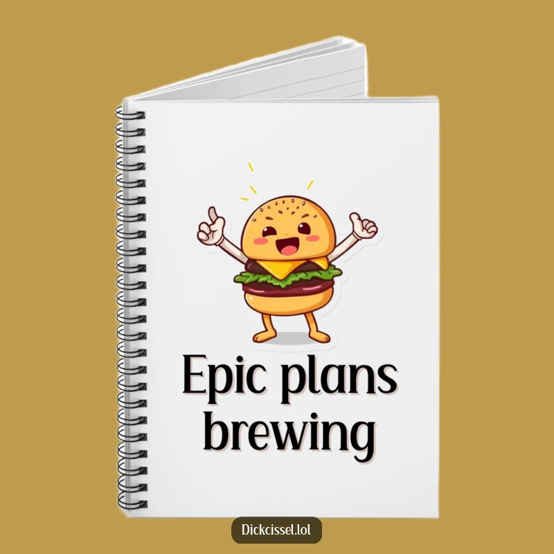 Funny Burger Hero Notebook: Conquer Your Notes with Gusto, Great Funny Gift