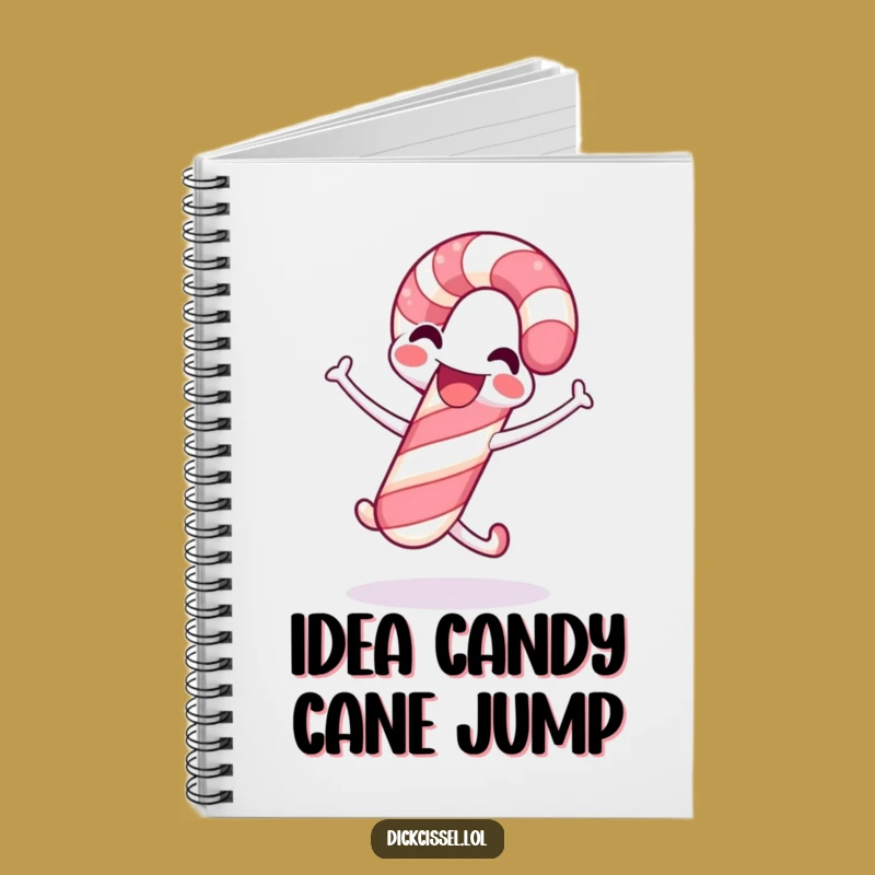 Funny Candy Cane Notebook: Jot Down Ideas with Festive Inspiration and Joy