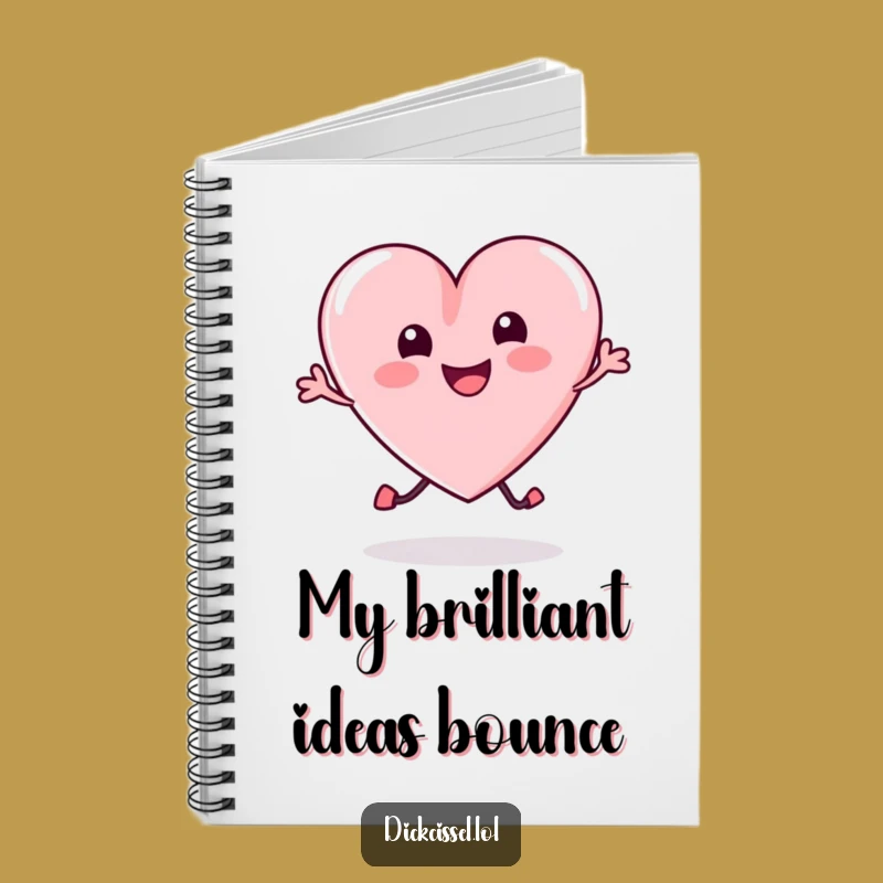 Funny Candy Heart Bounce Notebook: Jot Down Happy Thoughts, Perfect Funny Gift for Writers