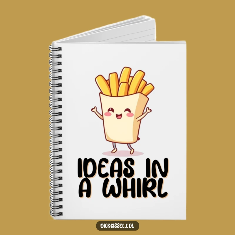 Funny French Fry Twirl Notebook: Jot Down Your Creative Spins, Great Funny Gift