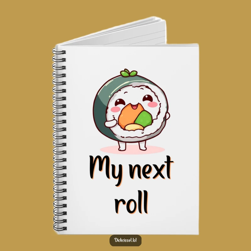 Funny Sushi Roll Notebook - Jot Down Ideas with Delicious Fun