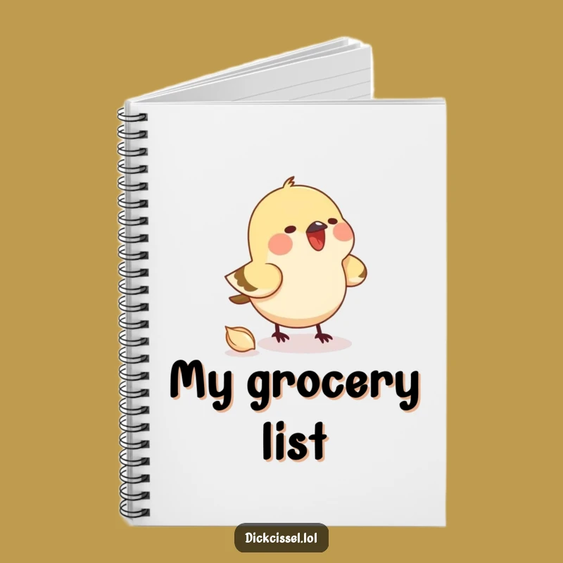 Funny Pecking Bird Notebook - Jot Down Notes with Humor Gift