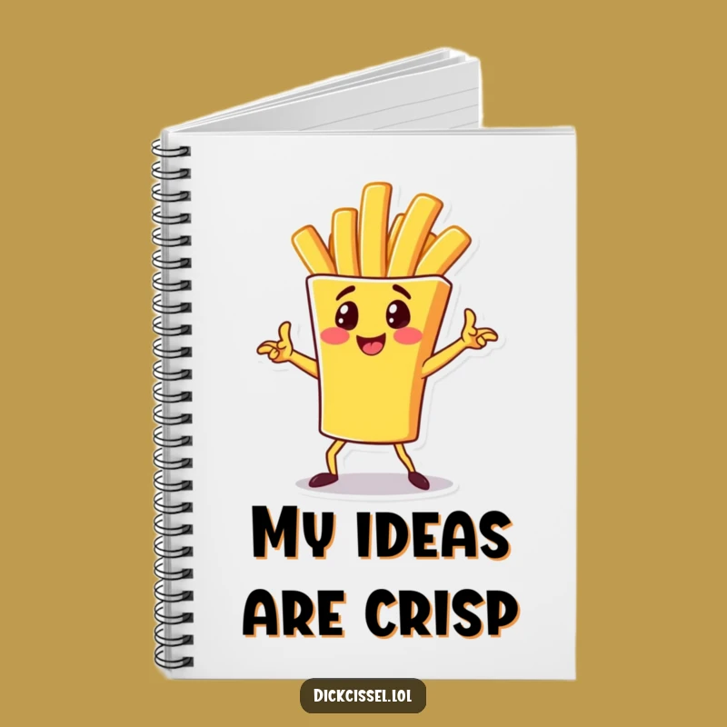 Funny French Fry Pose Notebook: Dynamic Spud Journal, Perfect Funny Gift