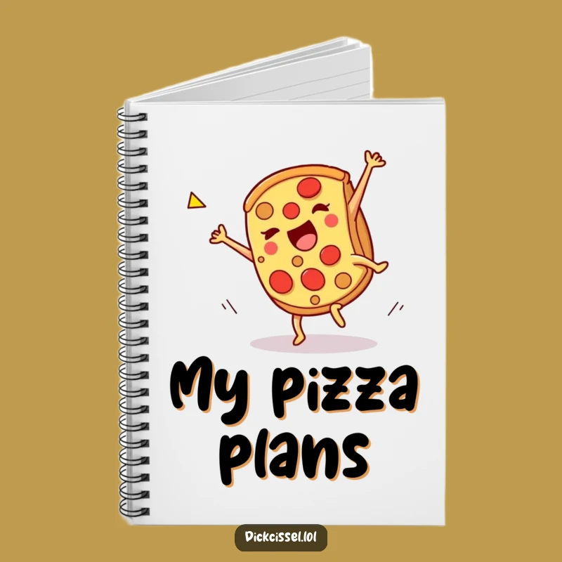 Funny Pizza Cartwheel Notebook - Plan Your Fun with Delicious Notes
