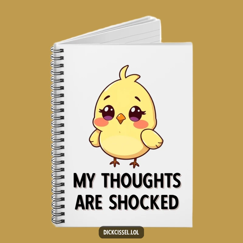 Funny Surprised Bird Notebook: Tiny Character Journal, Ideal Funny Gift for Notetakers