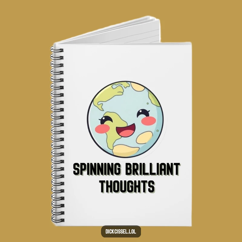 Funny Happy Planet Notebook: Jot Down Ideas with Cosmic Inspiration