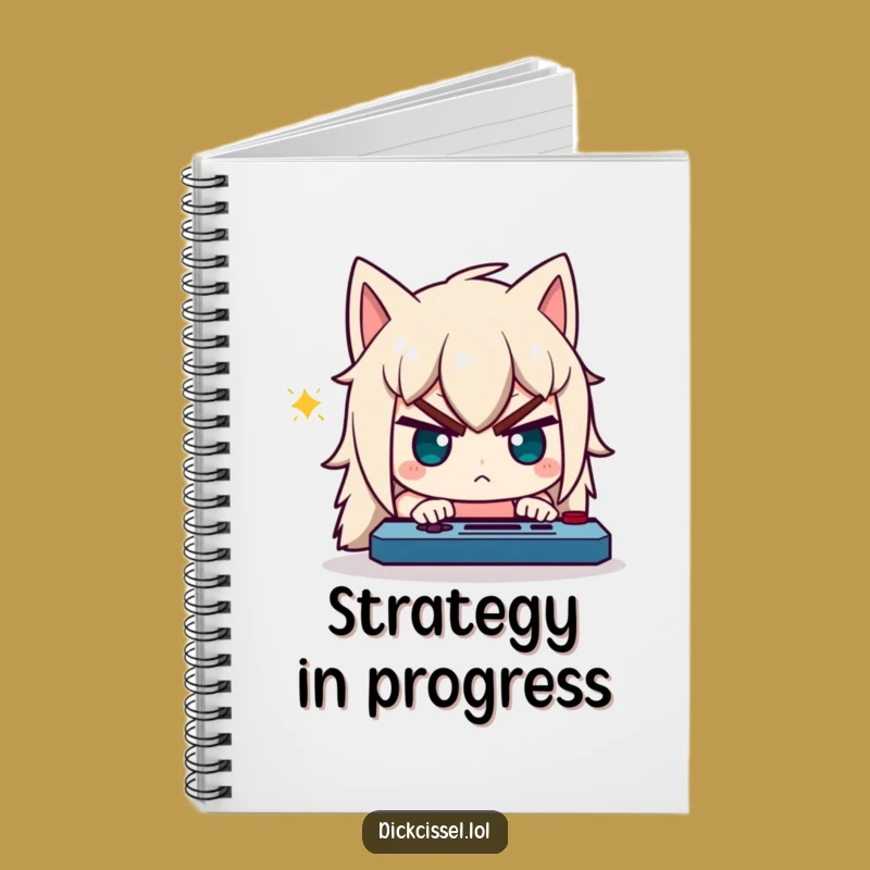 Funny Gamer Notebook: Determined Character Focus - Game Strategies Inside!