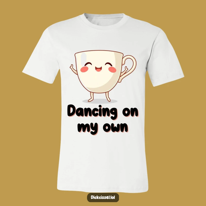 Funny Dancing Teacup T-Shirt - Whimsical Character Apparel, Great Funny Gift