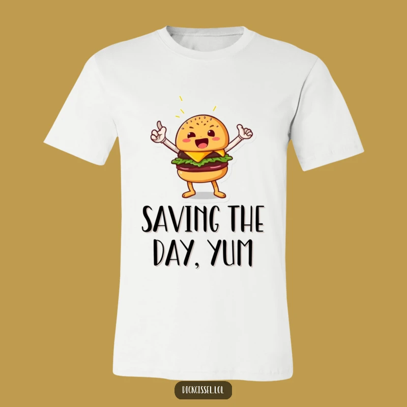 Funny Burger Hero T-Shirt: Unleash Your Inner Food Champion, Great Funny Gift