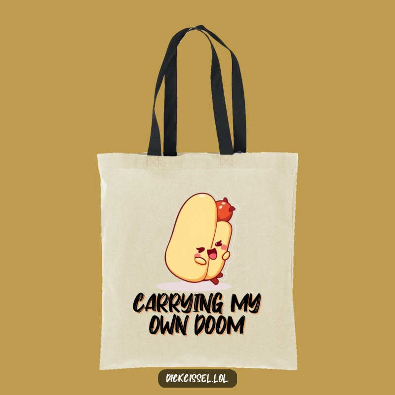 Funny Hot Dog Tripping Tote Bag: Stylish & Hilarious Accessory for Everyday Laughs