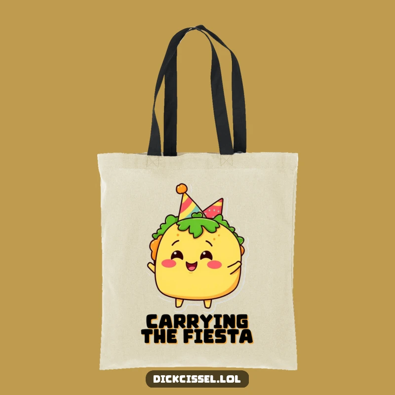 Funny Taco Party Tote Bag: Joyful Fiesta Carryall - Practical Funny Gift