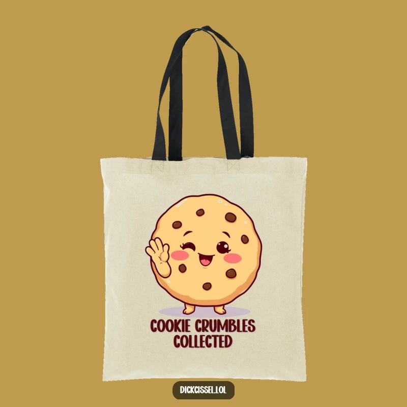 Funny Winking Cookie Tote Bag - Carry with Charm, Adorable Funny Gift