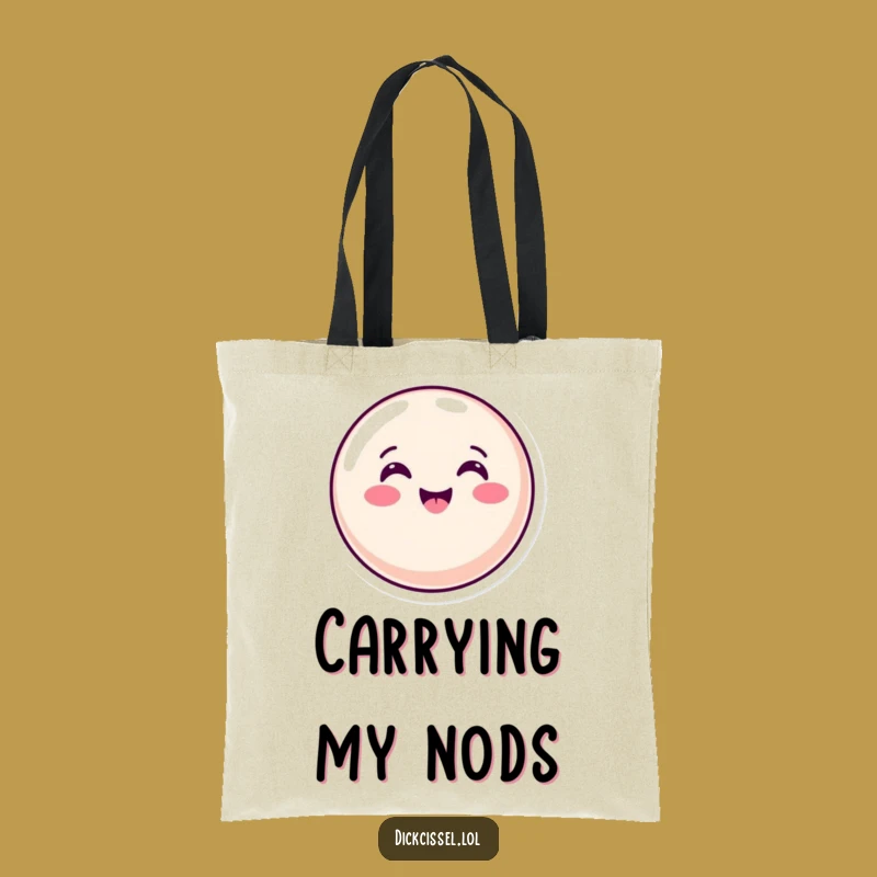 Funny Candy Button Nod Tote Bag: Carry Your Agreement in Style, Cute Funny Gift