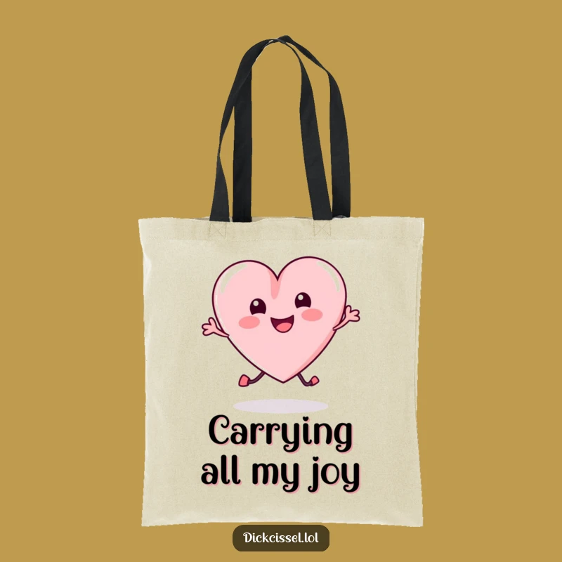 Funny Candy Heart Bounce Tote Bag: Carry Your Happiness in Style, Chic Funny Gift