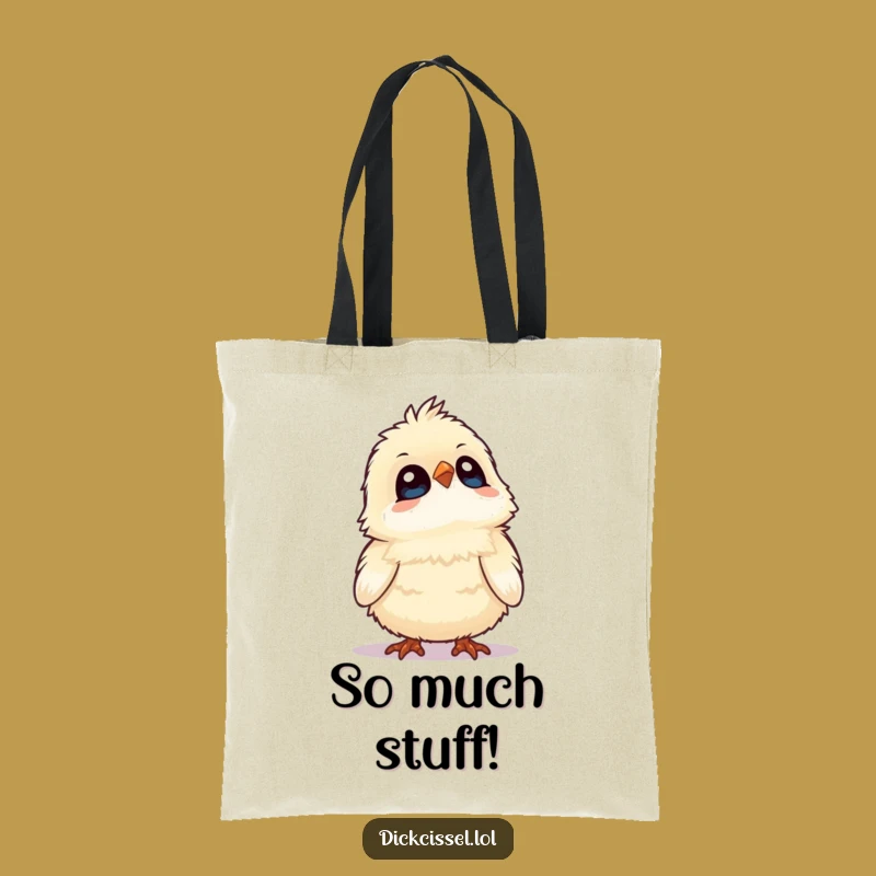 Funny Fluffy Bird Tote Bag - Stylish & Humorous Carry-all Gift
