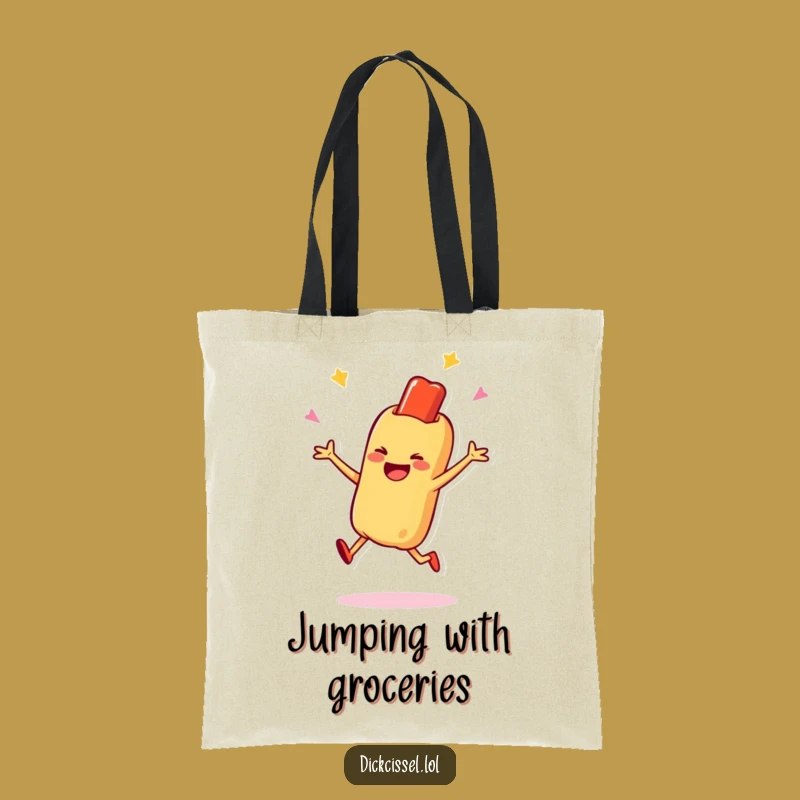 Funny Hot Dog Jump Tote Bag: Carry Your Fun On the Go, Fun Funny Gift