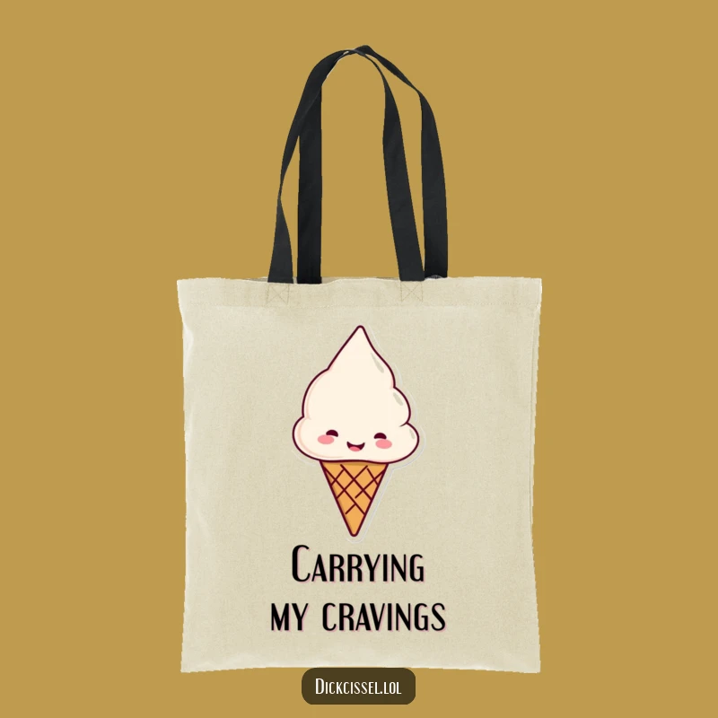 Funny Ice Cream Cone Tote Bag: Carry Your Sweet Essentials in Style