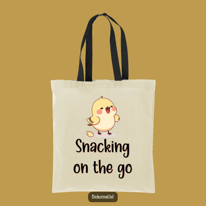Funny Pecking Bird Tote Bag - Stylish & Humorous Gift for Shoppers